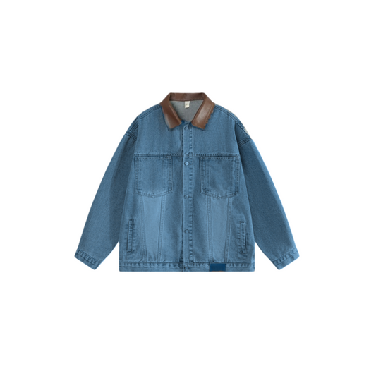 Trendy Denim Streetwear Jacket